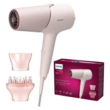 Philips Hair Dryer | BHD530/20 | 2300 W | Number of temperature settings 3 | Ionic function | Diffuser nozzle | Pink - 4
